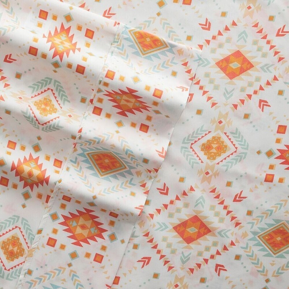 Ienjoy Home The Boho & Beyond Premium Sheet Set Full Coral Ultra Soft 4-Pc BED53